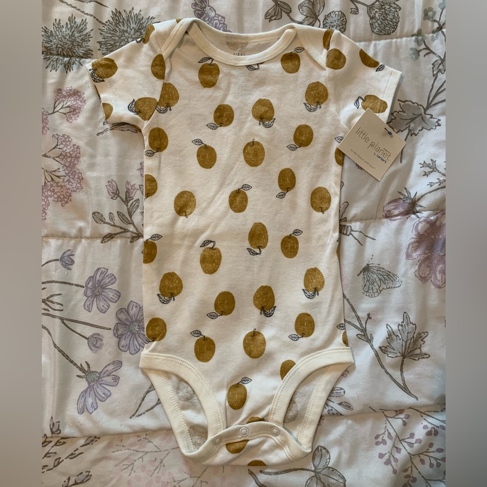 Golden Apple Bodysuit - NWT, Organic